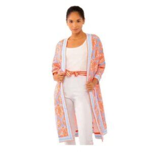 Gretchen Scott Kimono Jacket Resort Wear Open Front Jacket XS/S